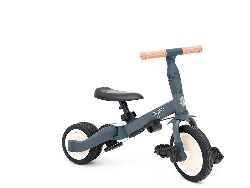 Triciclo multifunzione Gyro 5 in 1 colore grigio