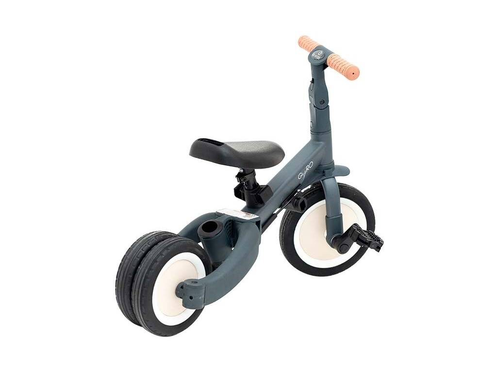 Triciclo multifunzione Gyro 5 in 1 colore grigio