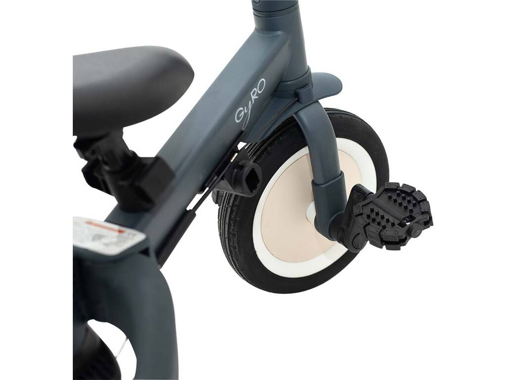 Triciclo multifunzione Gyro 5 in 1 colore grigio