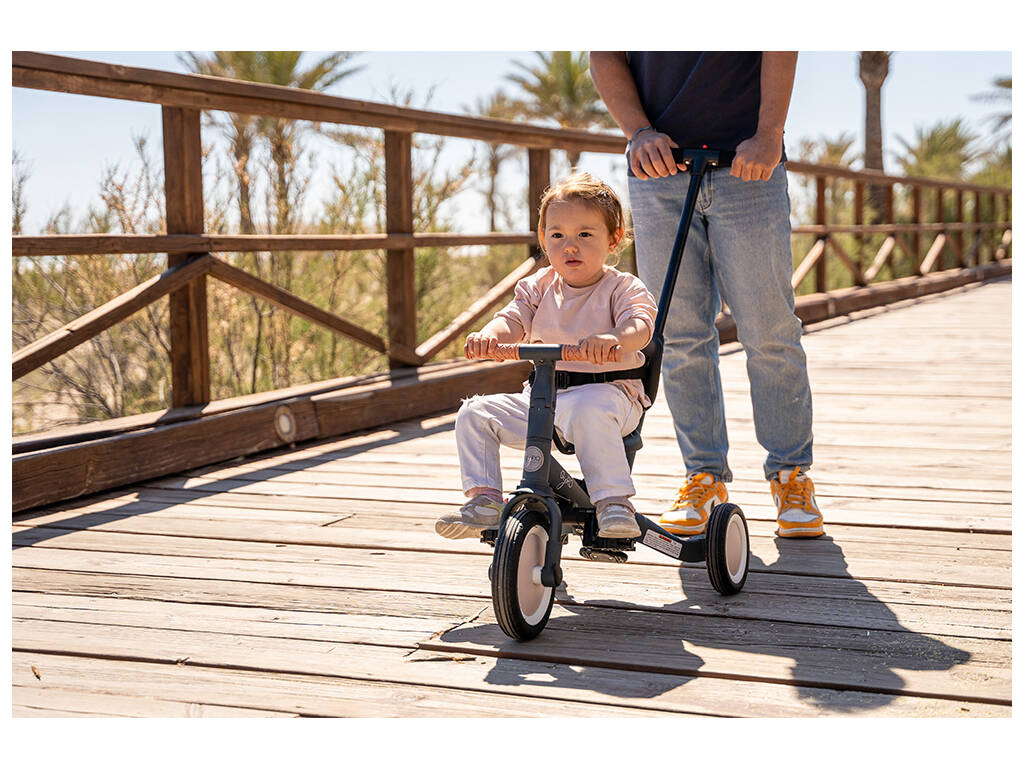 Triciclo multifunzione Gyro 5 in 1 colore grigio