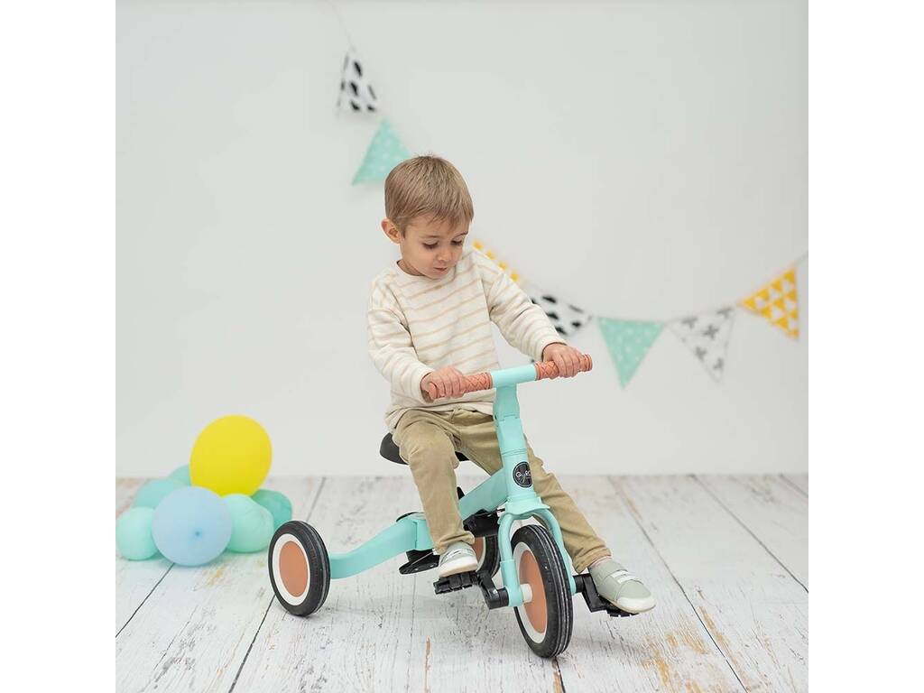 Triciclo multifunzionale Gyro 5 in 1 Colore menta