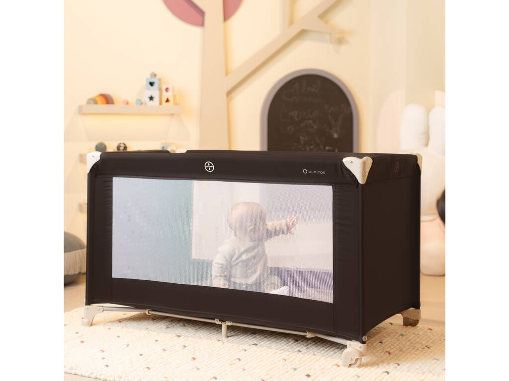 Culla da viaggio Basic nera 79x66x126 cm