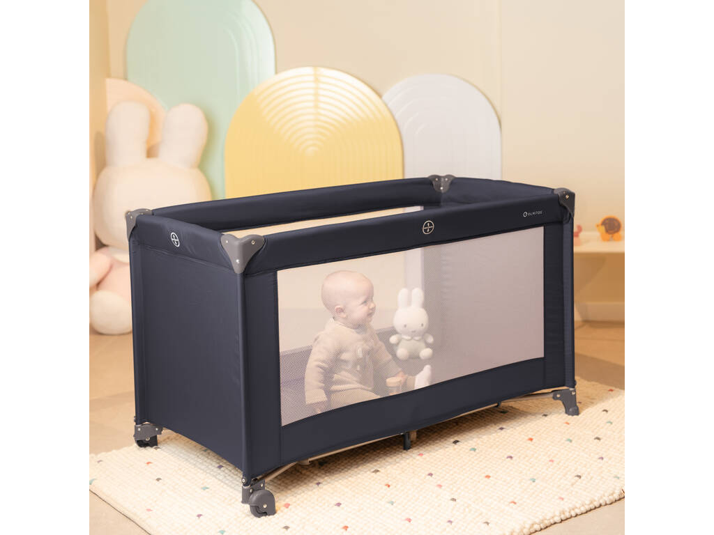 Culla da viaggio Basic grigio scuro 79x66x126 cm