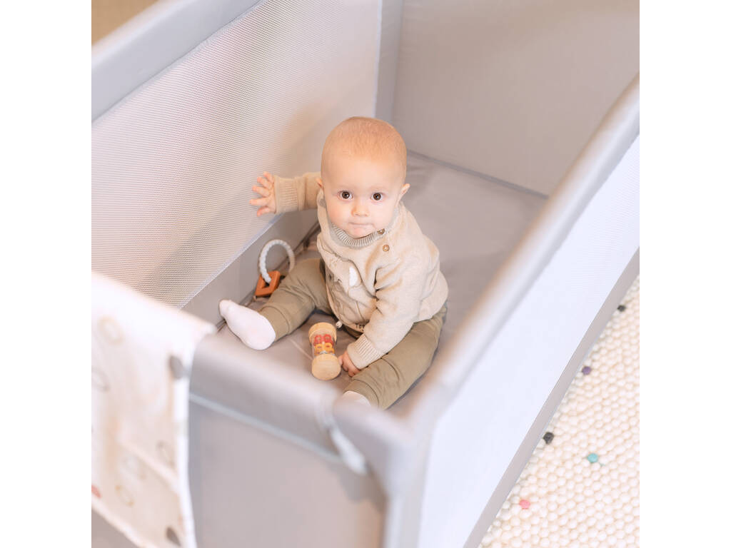 Culla da viaggio Basic grigio chiaro 79x66x126 cm
