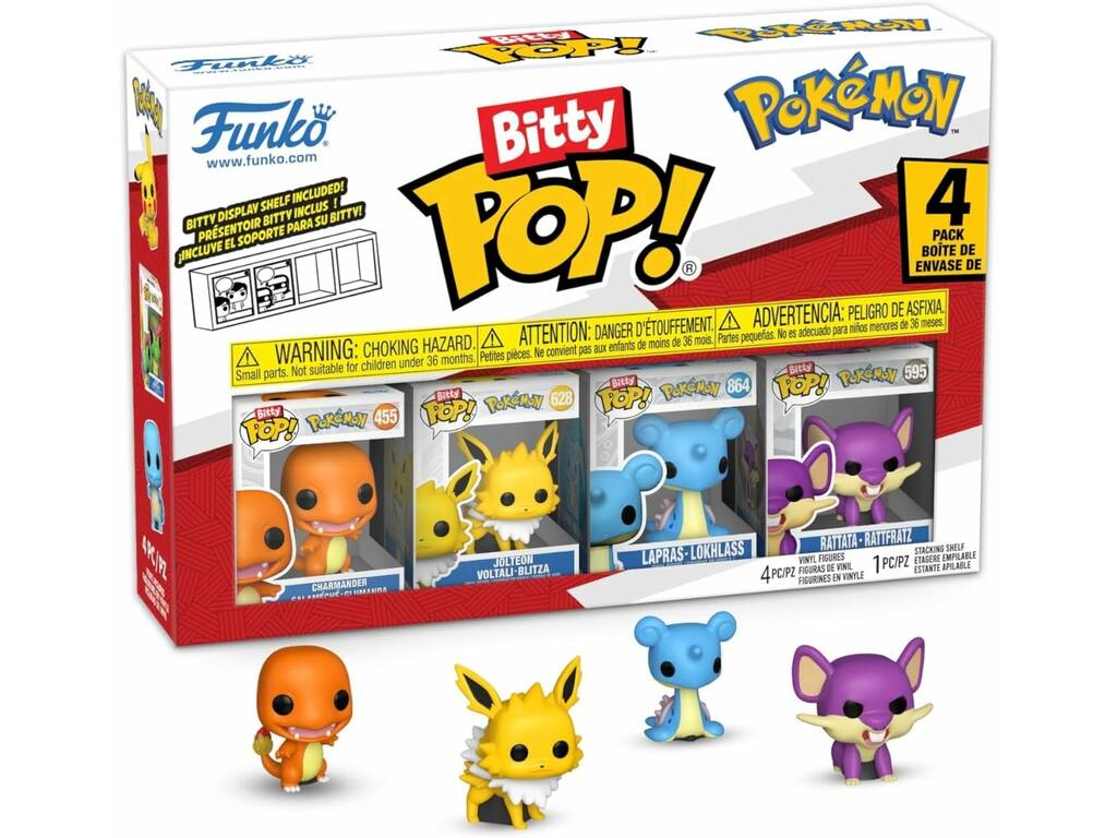 Funko Bitty Pop Pokémon Pack 4 avec Charmander