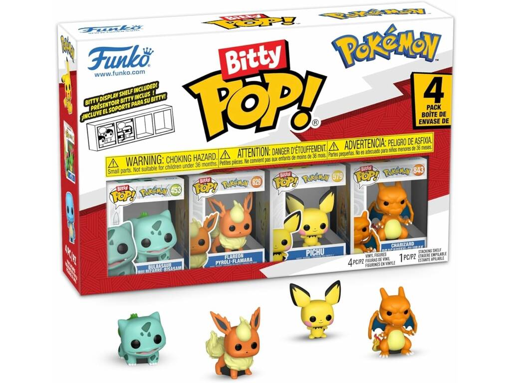Funko Bitty Pop Pokémon Set 4 con Charizard