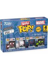 Funko Bitty Pop Marvel Spiderman Pack 4 avec Miles Morales