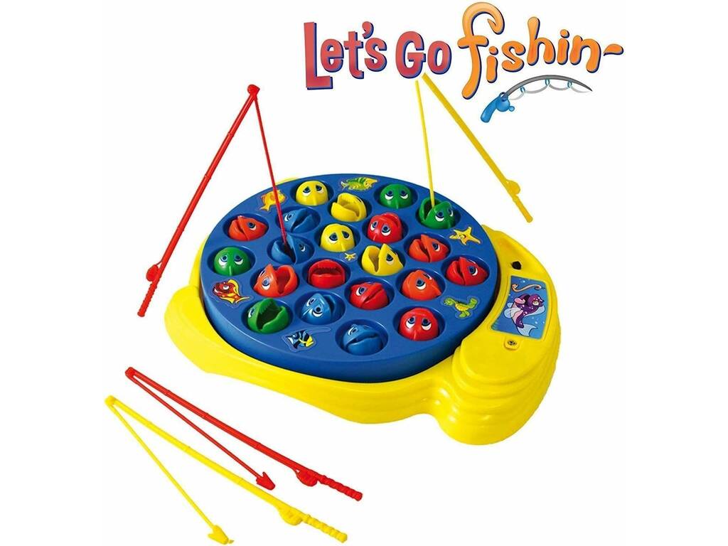 Let’s Go Fishing con 21 pesci e 4 canne da pesca