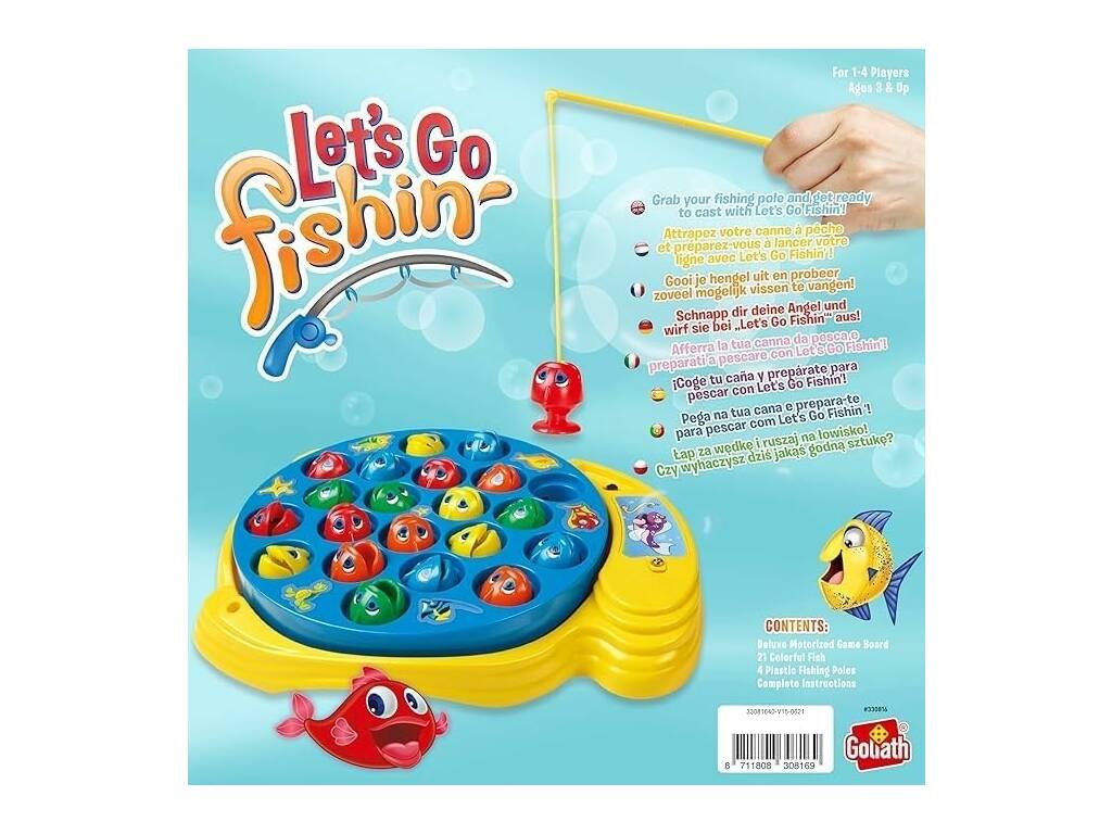 Let’s Go Fishing con 21 pesci e 4 canne da pesca