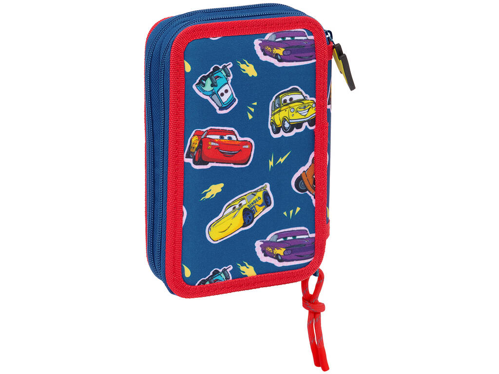Boîte à crayons double 29 pièces Cars Racing