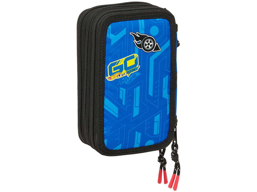 Astuccio triplo 37 pezzi Hot Wheels Let's Race