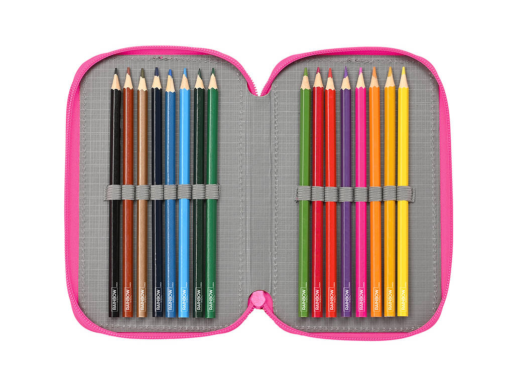 Astuccio triplo 37 pezzi Rainbow High Shine