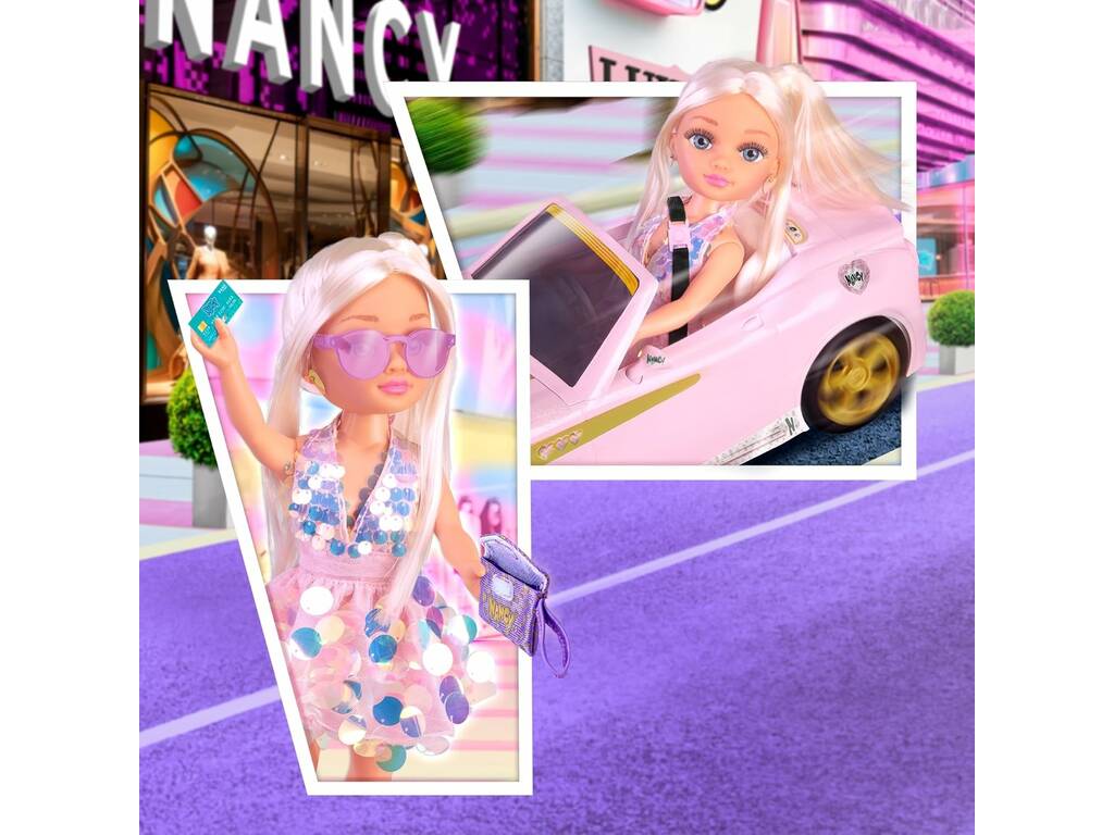 Nancy Bambola Un giorno di shopping con auto e accessori