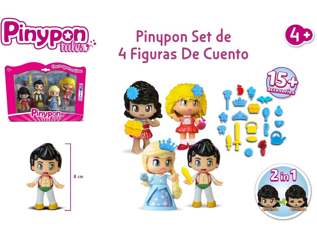 Pinypon Set 4 personaggi delle fiabe