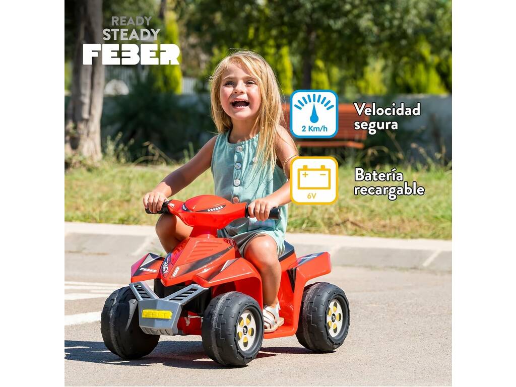 Feber Quad Racy Rosso da 6V