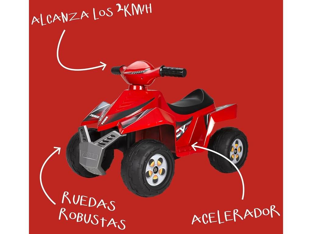 Feber Quad Racy Rosso da 6V
