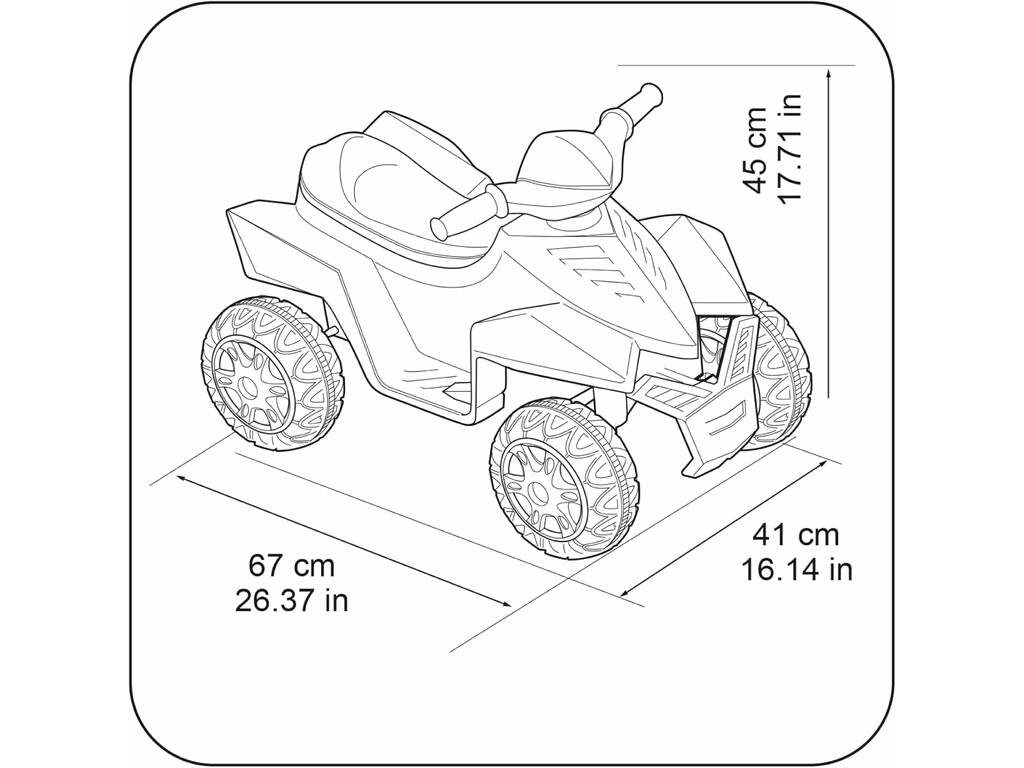 Feber Quad Racy Rosso da 6V