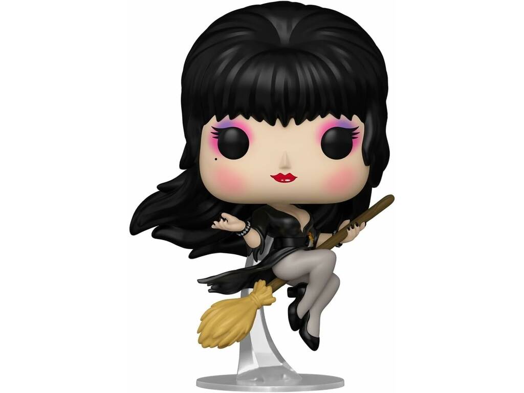 Funko Pop Icons Elvira Mistress Of The Dark Figura Elvira con Scopa