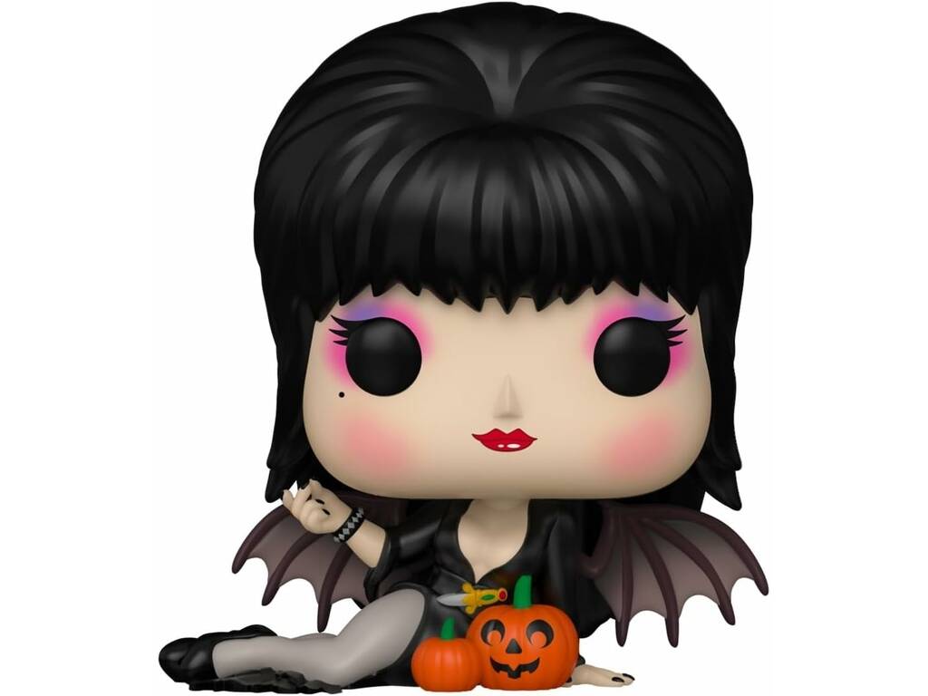 Funko Pop Icons Elvira Mistress Of The Dark Figura Elvira con Zucche