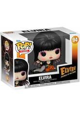 Funko Pop Icons Elvira Mistress Of The Dark Figur Elvira mit Kürbissen