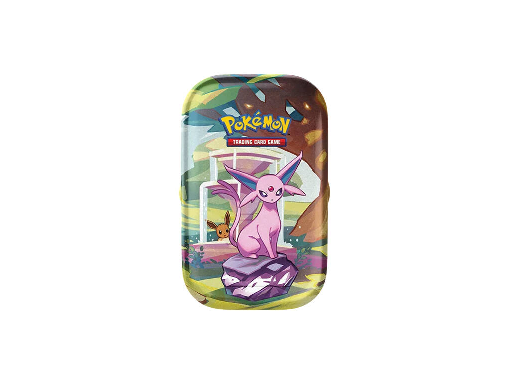 Pokémon TCG Mini Lata Evoluciones Prismáticas en Inglés