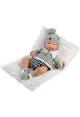 Bambola Reborn Alex da 46 cm con cuscino