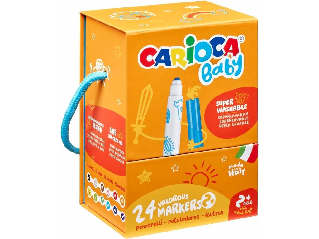 Carioca Baby Box 24 Ultra-Abwaschbare Filzstifte