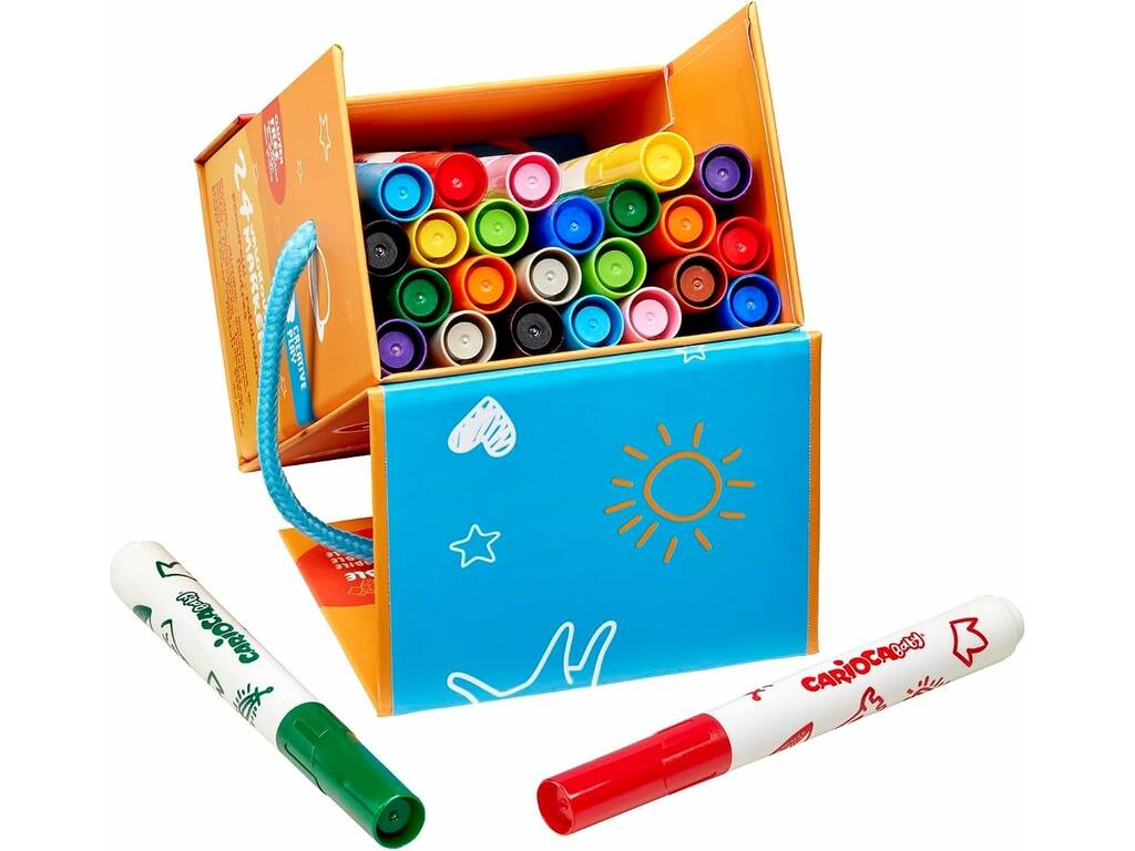 Carioca Baby Box 24 Ultra-Abwaschbare Filzstifte