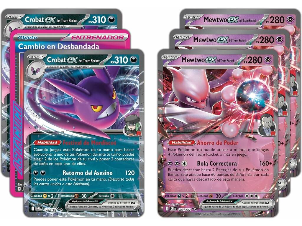 Pokémon TCG Mazzo da gioco Combattimento di Lega Mewtwo EX del Team Rocket