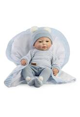 Reborn Baby Puppe Frühchen Carlos 38 cm mit Decke