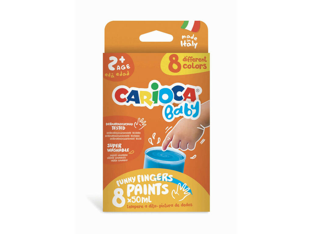 Carioca Baby Fingerfarbe Set 8x50 ml