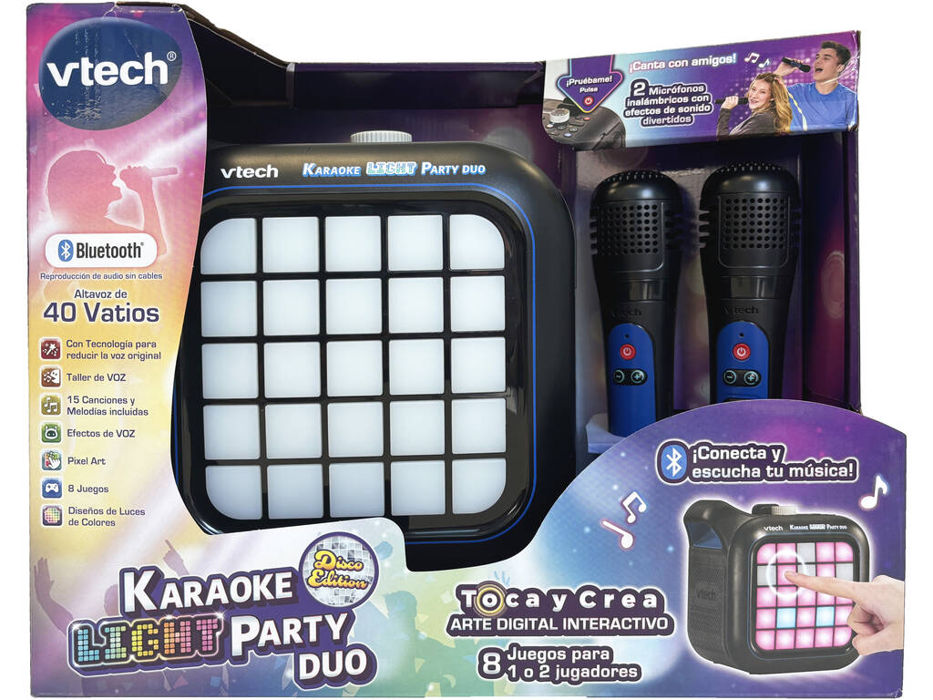 Karaoke Light Party Duo Disco Edition con 2 microfoni