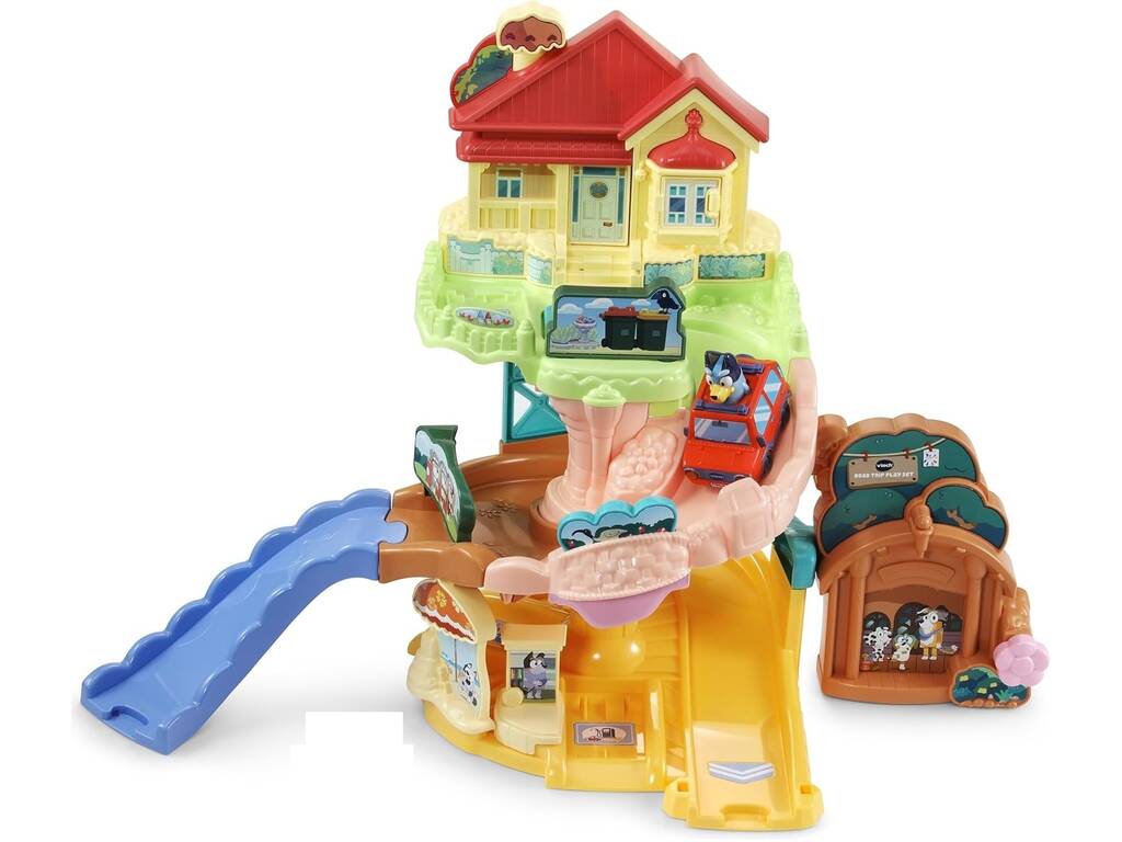 Tut Tut Bólidos Bluey Casa Familiare con Auto di Bluey