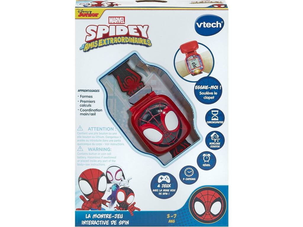 Marvel Spidey y Su Superequipo Reloj Educativo de Spin