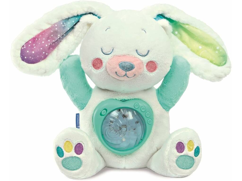 Peluche Mi Conejito Polar con Proyector de Aurora Boreal