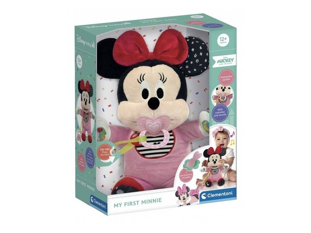 Disney Baby Peluche Interactivo Mi Primera Minnie con Accesorios