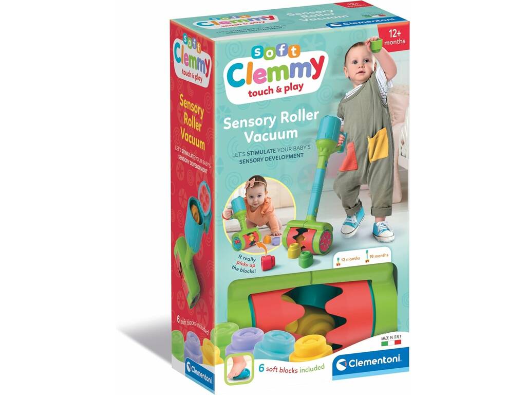 Clemmy Aspirapolvere sensoriale con 6 blocchi