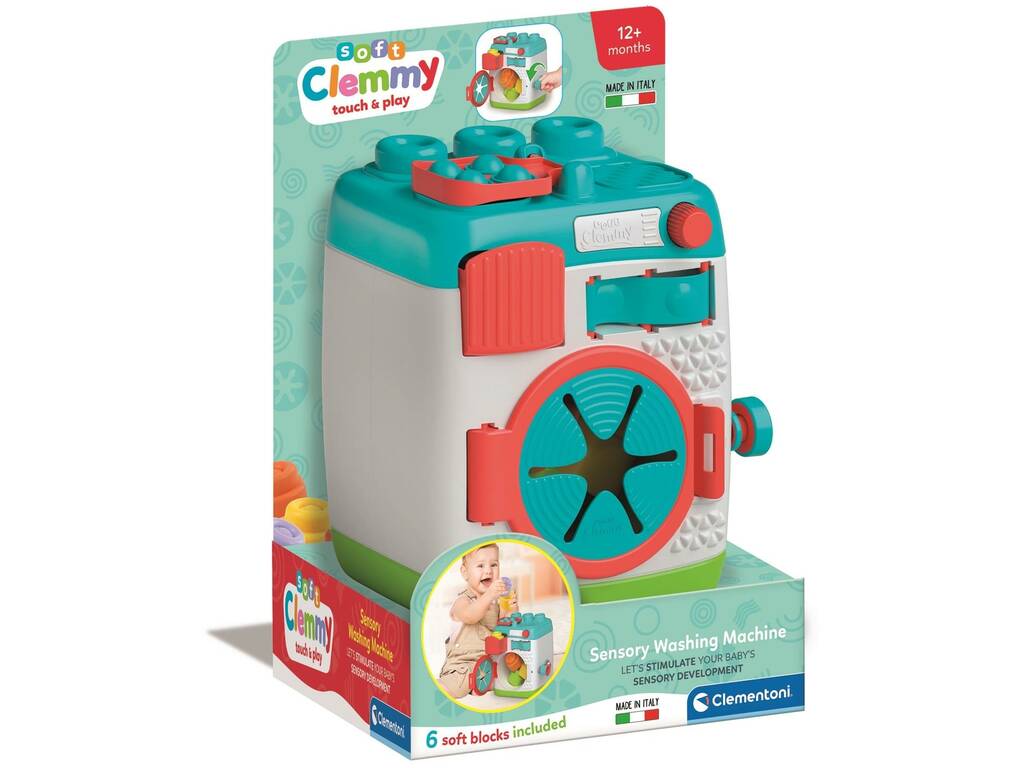 Clemmy Lavadora Sensorial con 6 Bloques
