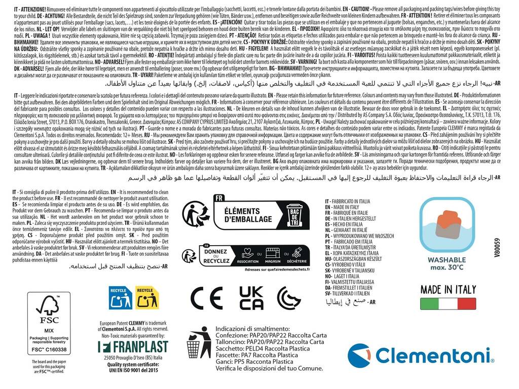 Clemmy Lavadora Sensorial con 6 Bloques