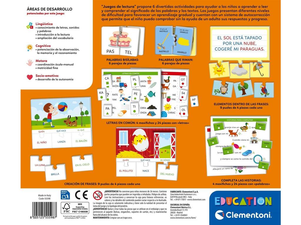 Education Juegos de Lectura