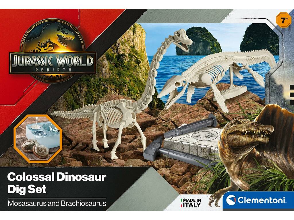 Jurassic World Rebirth Set di scavo dinosauri colossali
