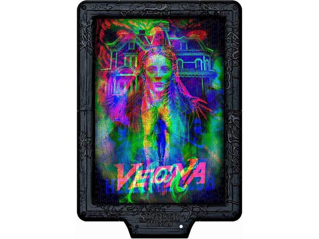Puzzle metamorfico Stranger Things Vecna's Curse da 520 pezzi con luce LED