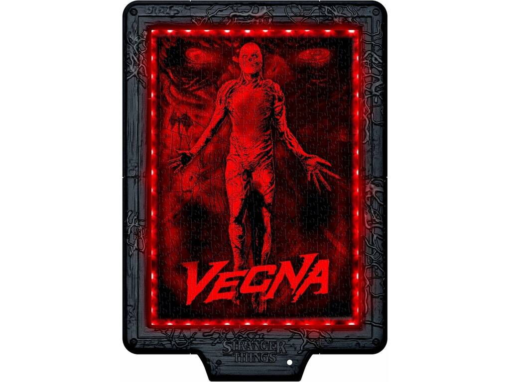 Puzzle metamorfico Stranger Things Vecna's Curse da 520 pezzi con luce LED