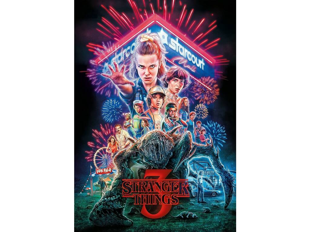 Puzzle da 1000 pezzi Stranger Things Stagione 3