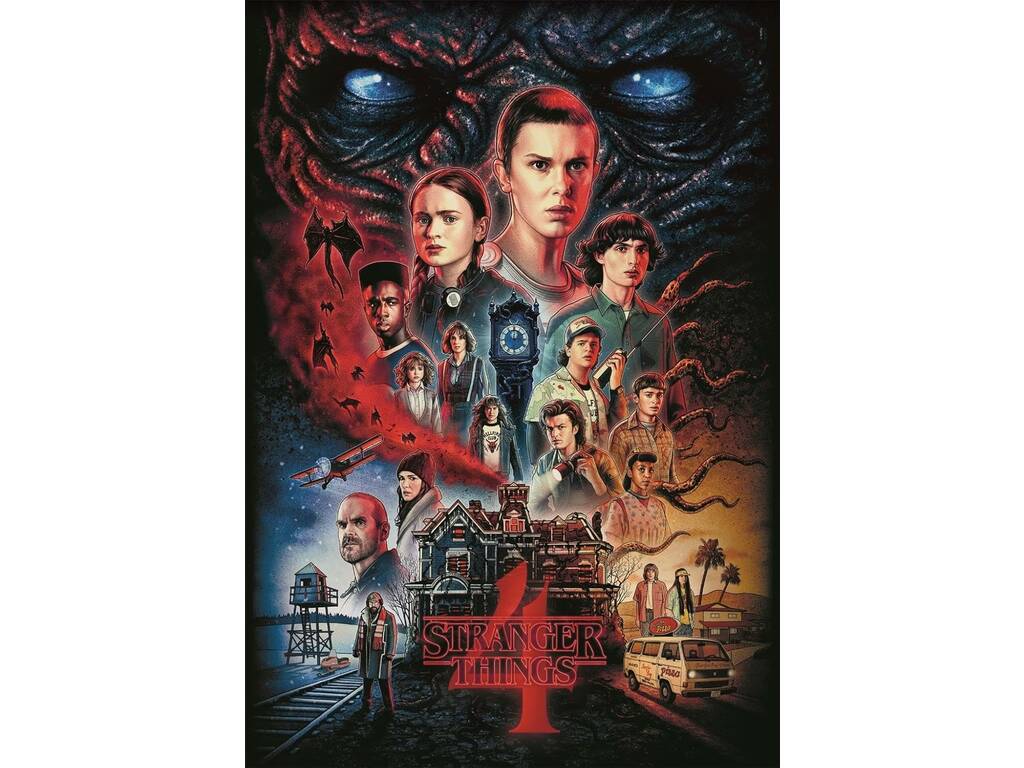 Puzzle da 1000 pezzi Stranger Things Stagione 4