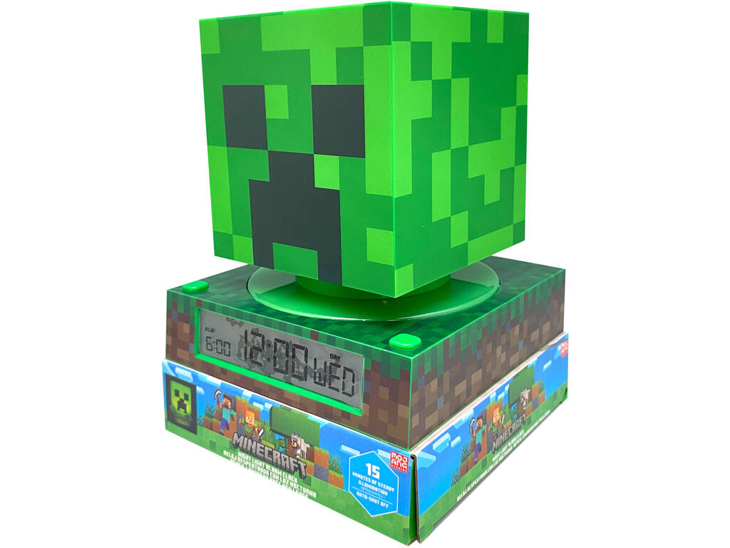 Sveglia 3D Minecraft con luce notturna
