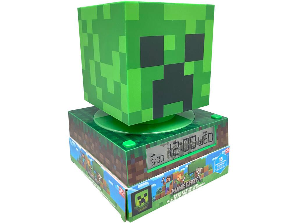 Sveglia 3D Minecraft con luce notturna