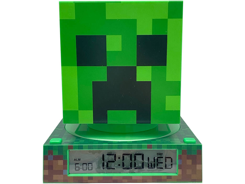 Sveglia 3D Minecraft con luce notturna