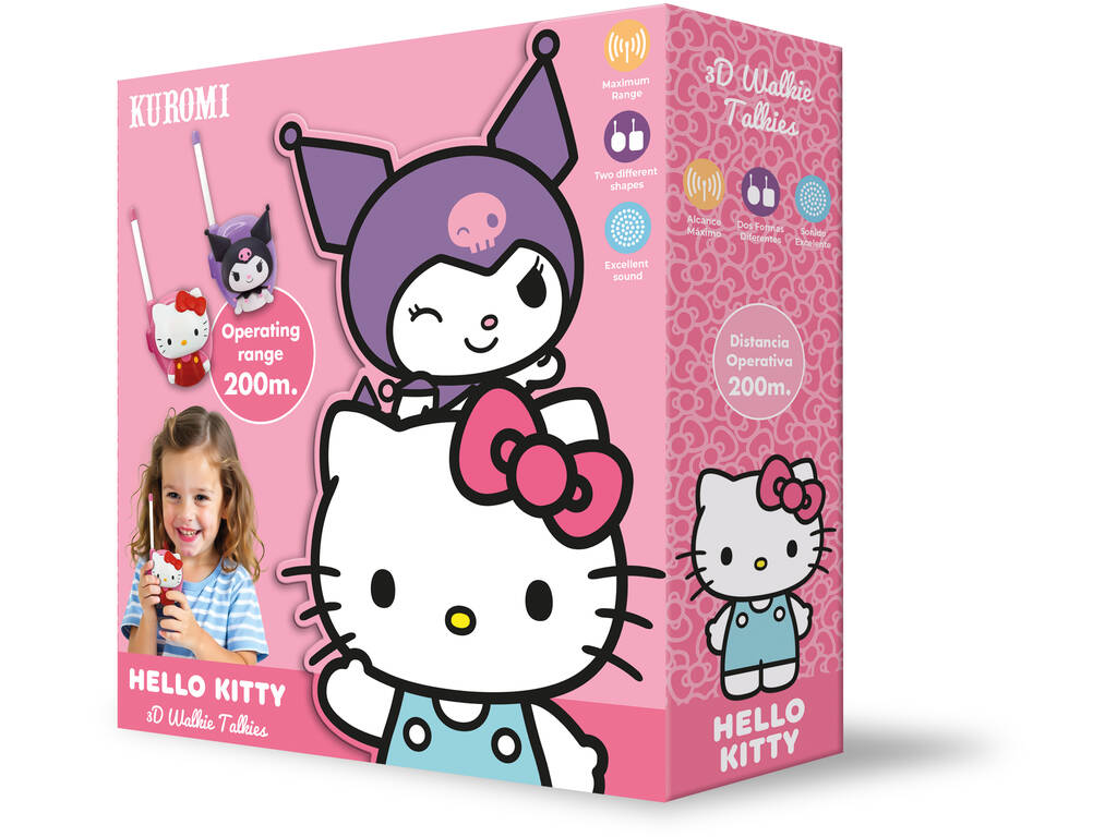 Hello Kitty y Kuromi Pack Walkie Talkies 3D