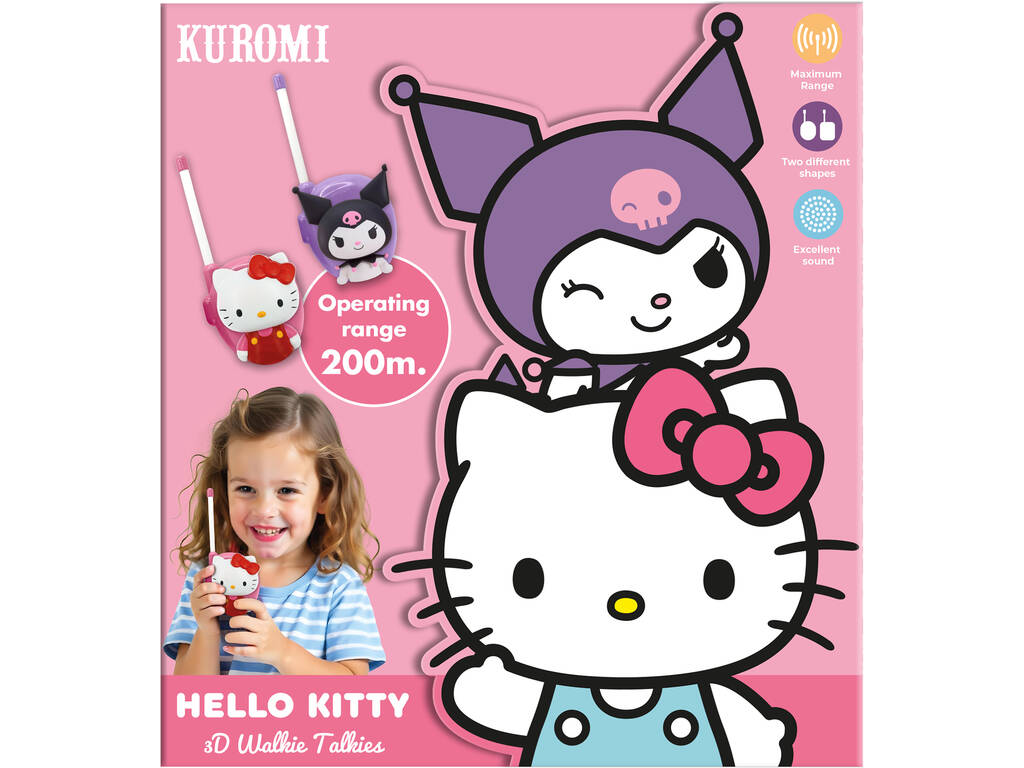 Hello Kitty y Kuromi Pack Walkie Talkies 3D
